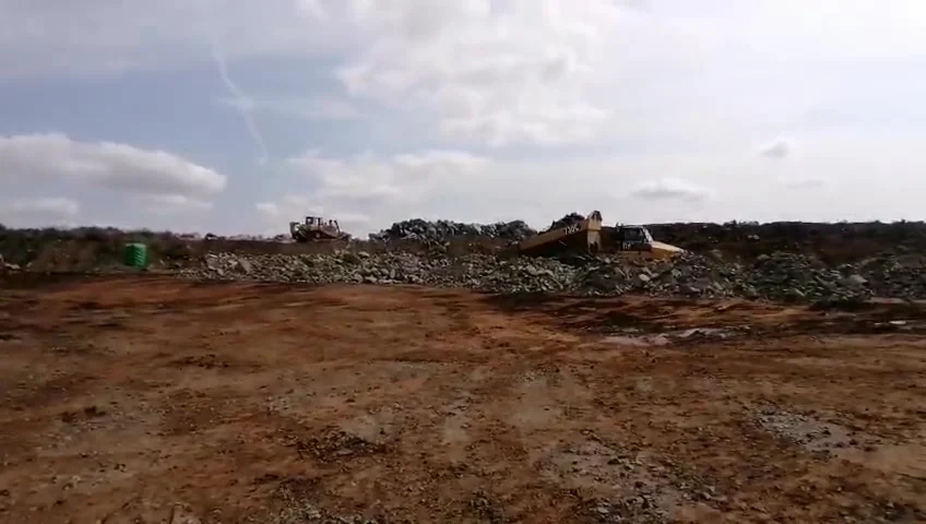 Road layer material production area